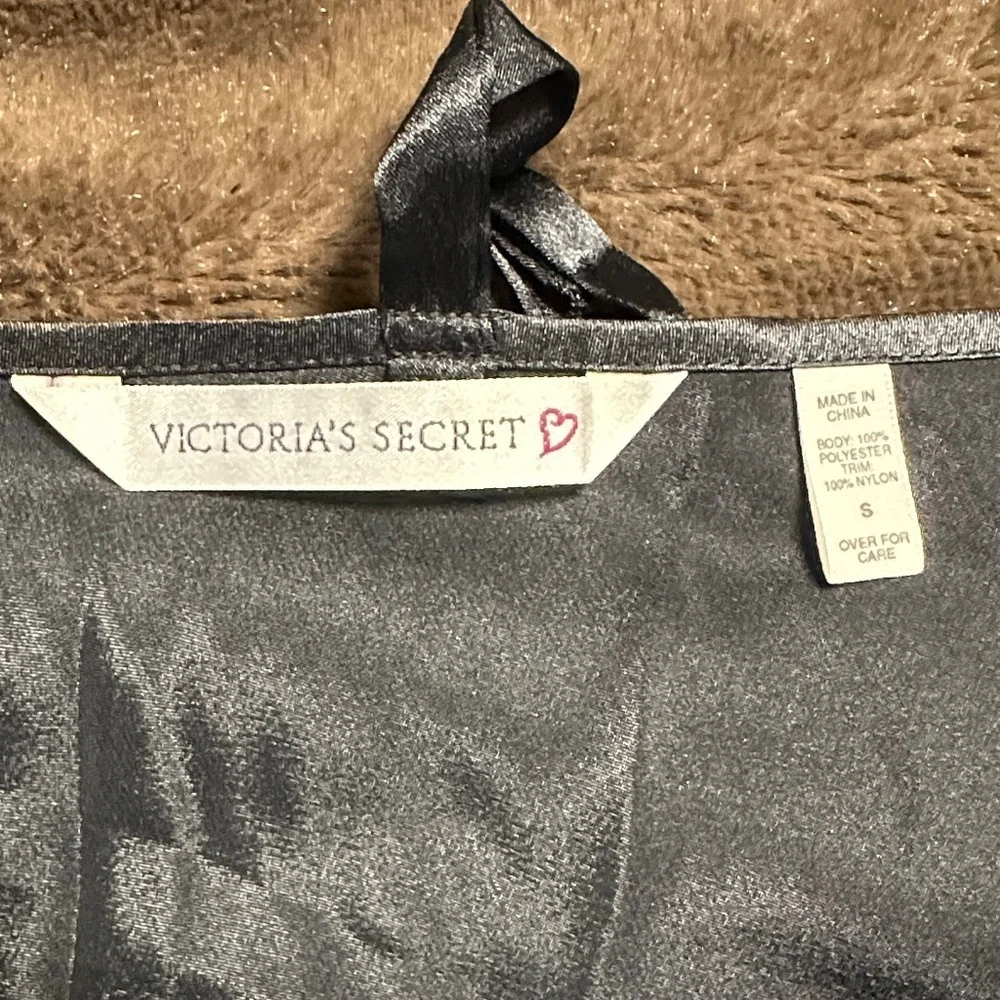 Vintage Victoria's Secret Elegant Black Lace Chemise